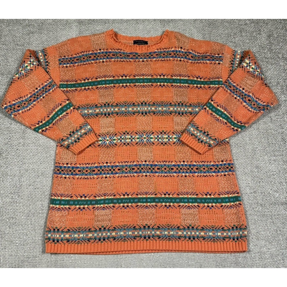 Vintage Tricots‎ St Raphael Sweater Womens Large Country Store Cotton Cottage